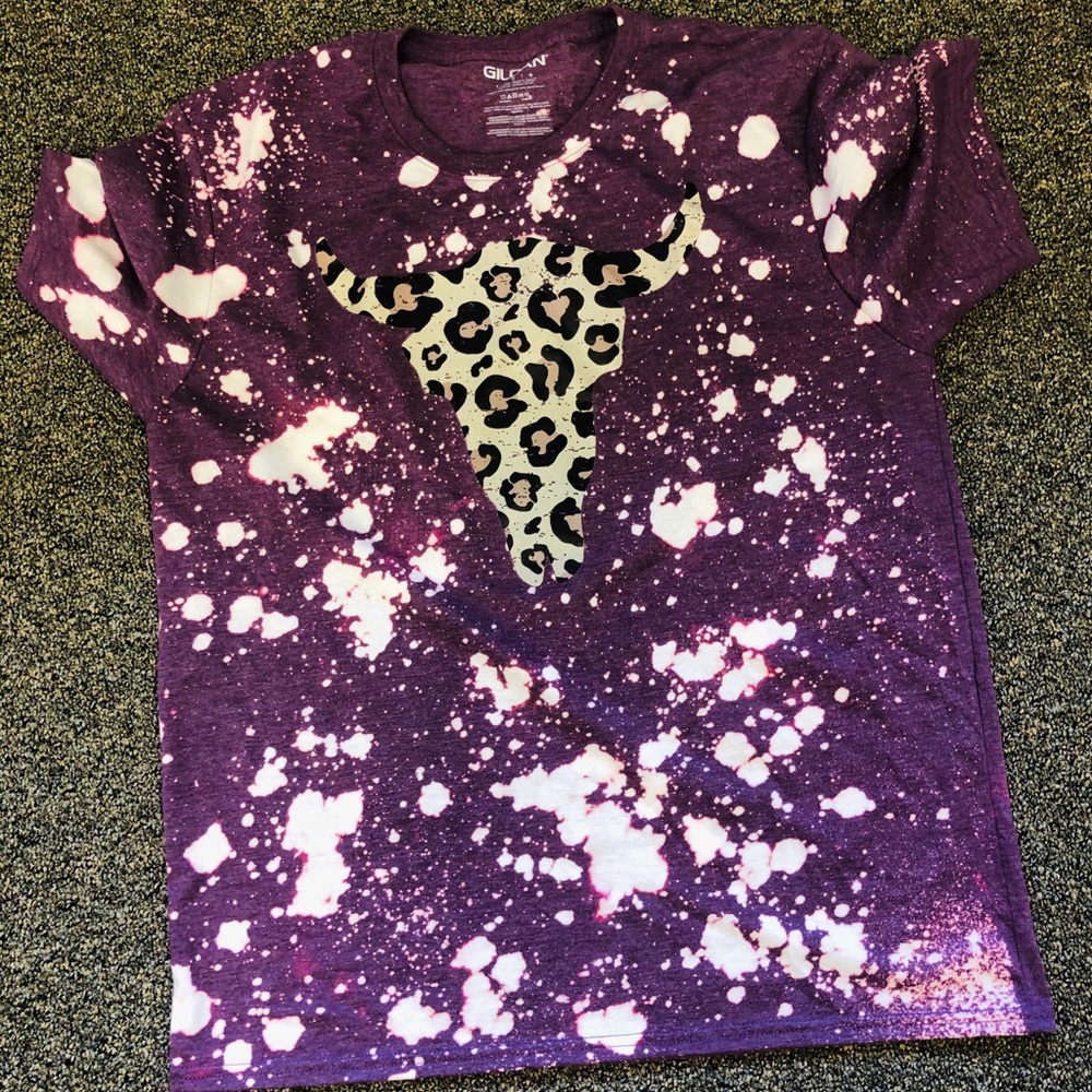 Leopard bull head tee